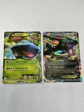 Pokemon EX Lot Rayquaza EX 85/124 Venusaur EX 1/146 Holo Played
